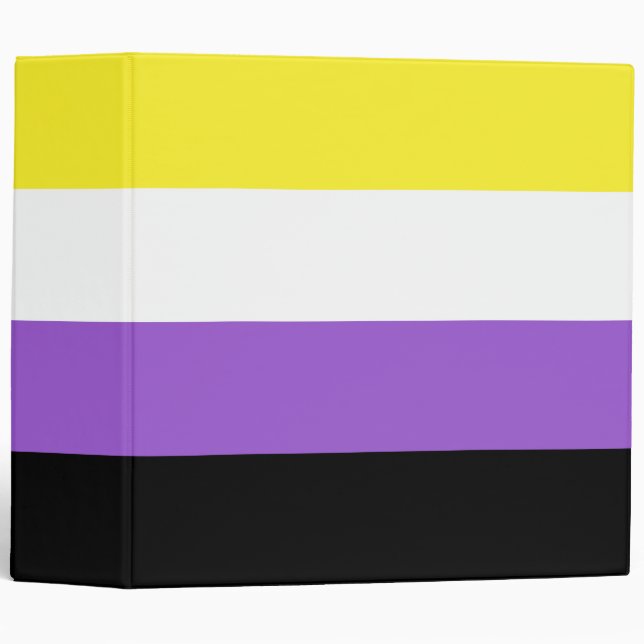 Non Binary Pride Flag Binder (Front/Spine)