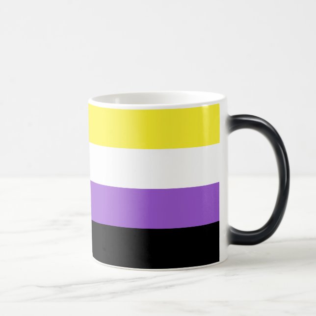 Non Binary Pride Flag Magic Mug (Right)