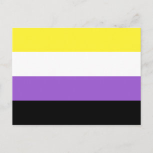 Non Binary Pride Flag Postcard