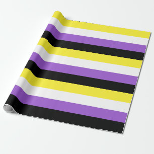 Non Binary Pride Flag Wrapping Paper