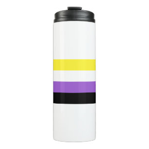 Non Binary Pride Thermal Tumbler