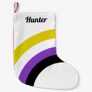 Non-Binary Rainbow Non Binary Pride Flag Small Christmas Stocking