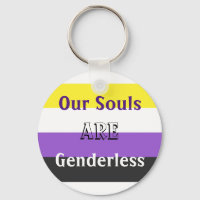 Non-Binary Souls Are Genderless Keychain