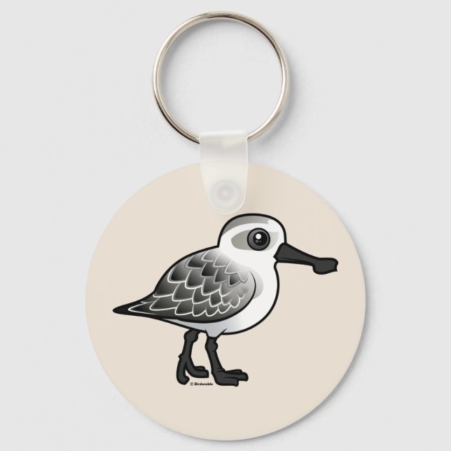 Non-breeding Spoon-billed Sandpiper Keychain (Front)