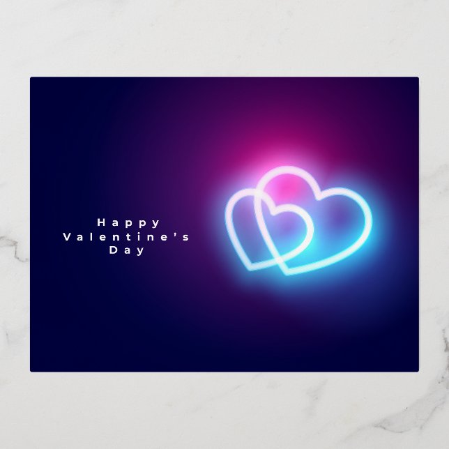 Non brillant beau coeur valentine's carte postale (Recto)