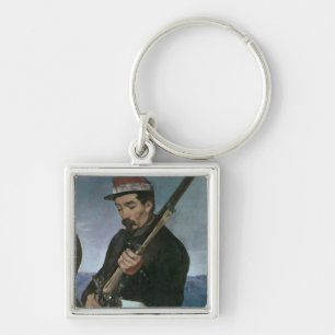 Non Commissoned Officer holding his Rifle Keychain