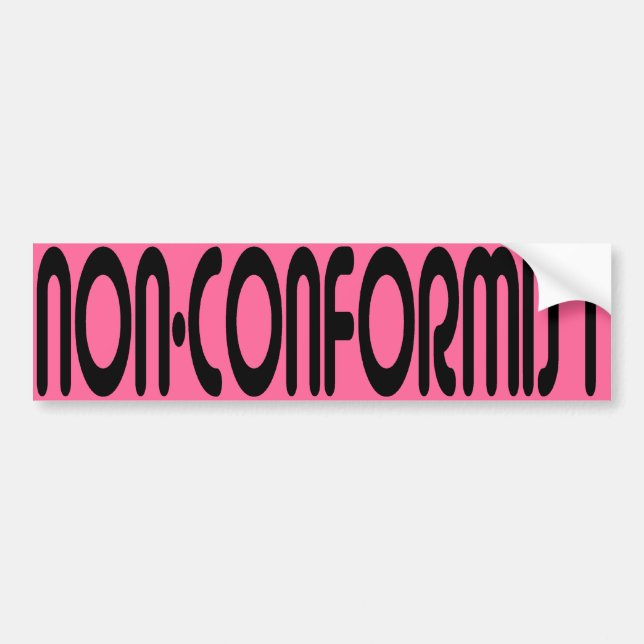 Non-Conformist Bumper Sticker (Front)