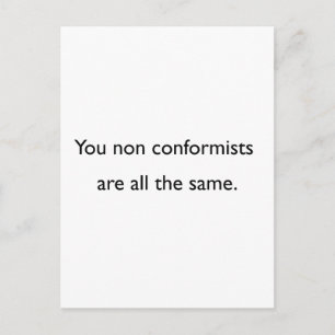 Non Conformists Postcard