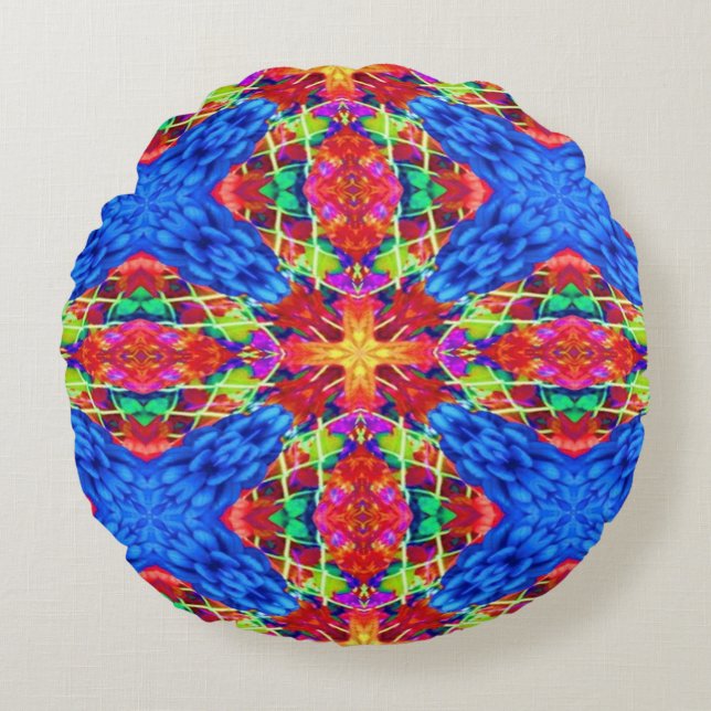 Non-Denominational Happy Holidays Round Pillow (Front)
