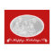 Non denominational Holiday oval photo postcard