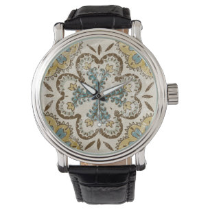 Non-Embellished Batik Square II Watch