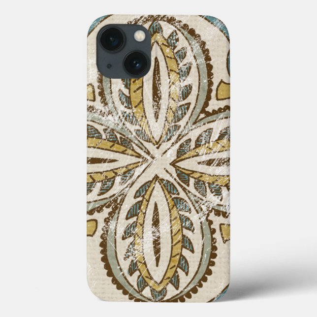 Non-Embellished Batik Square III Case-Mate iPhone Case (Back)