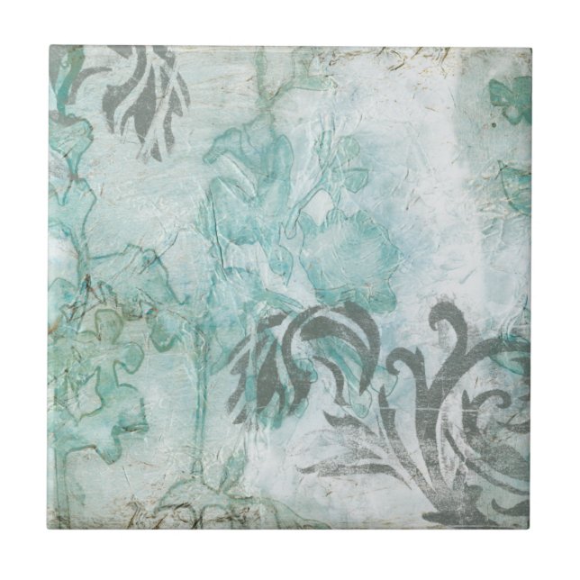 Non-Embellished Flower Spray III Tile (Front)