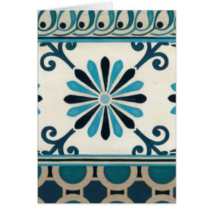 Non-Embellished Indigo Frieze II