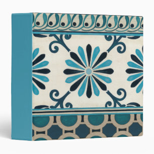 Non-Embellished Indigo Frieze II Binder
