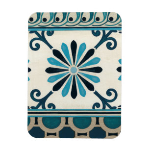 Non-Embellished Indigo Frieze II Magnet