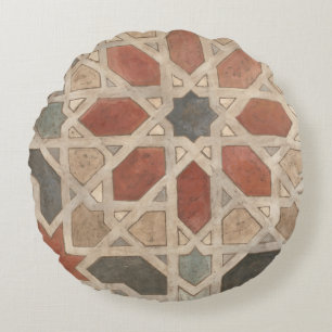 Non-Embellished Marrakesh Design II Round Pillow