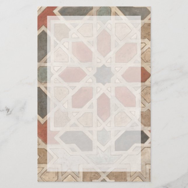 Non-Embellished Marrakesh Design II Stationery (Front)
