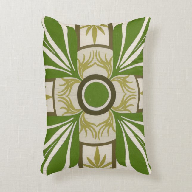 Non-Embellished Palm Motif I Accent Pillow (Front(Vertical))