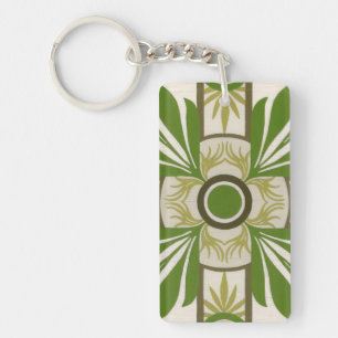 Non-Embellished Palm Motif I Keychain