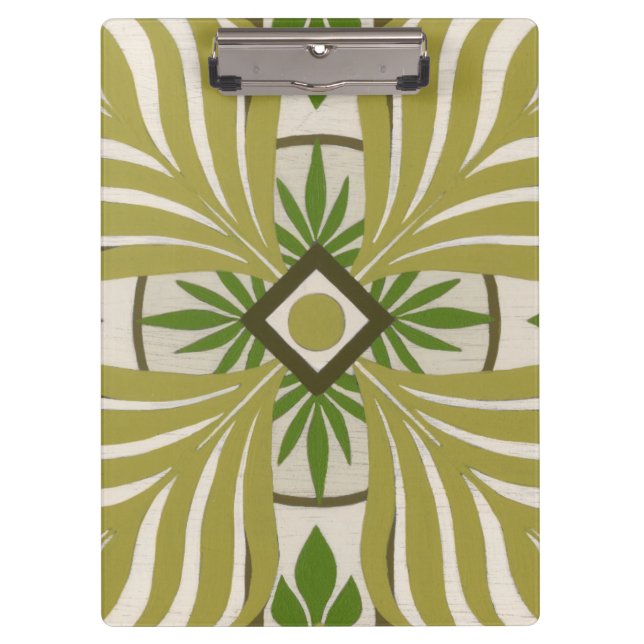 Non-Embellished Palm Motif II Clipboard (Front)
