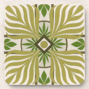 Non-Embellished Palm Motif II Coaster