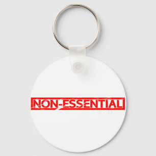 Non-essential Stamp Keychain