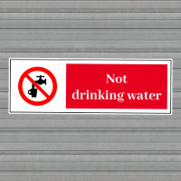 Non Étiquette d'eau potable