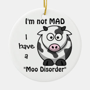 Non fou, j'ai un ornement de vache à désordre de