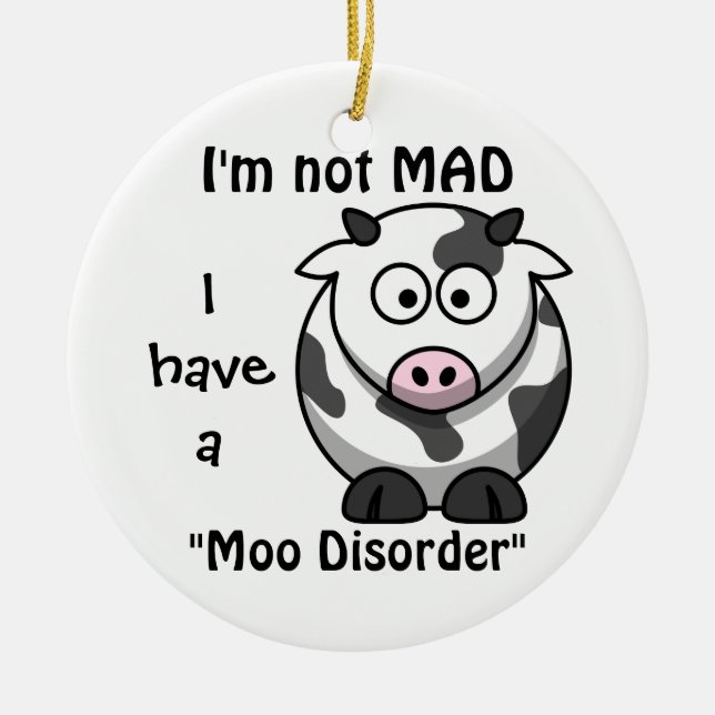 Non fou, j'ai un ornement de vache à désordre de (Devant)