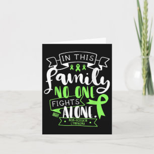 Non-hodgkin Lymphoma Awareness Family No Alone Quo Card