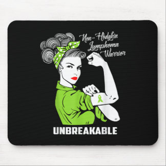 Non-hodgkin Lymphoma Warrior Unbreakable Awareness Mouse Pad
