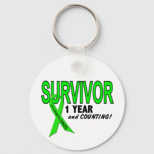 Non-Hodgkins Lymphoma 1 Year Survivor Keychain