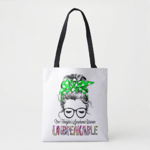 Non-Hodgkin's Lymphoma Awareness Ribbon Support Tote Bag