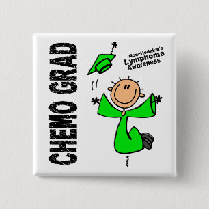 Non-Hodgkins Lymphoma CHEMO GRAD 1 2 Inch Square Button