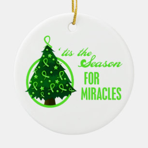Non-Hodgkins Lymphoma Christmas Miracles Ceramic Ornament