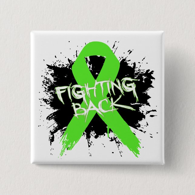 Non-Hodgkins Lymphoma - Fighting Back 2 Inch Square Button (Front)