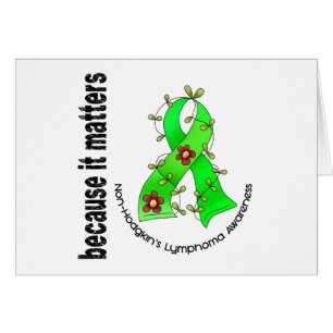 Non-Hodgkin's Lymphoma Flower Ribbon 3