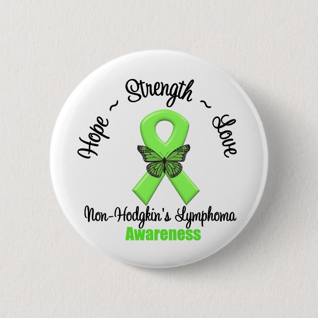 Non-Hodgkin's Lymphoma  Hope 2 Inch Round Button (Front)