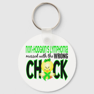 Non-Hodgkin's Lymphoma Messed With The Wrong Chick Keychain