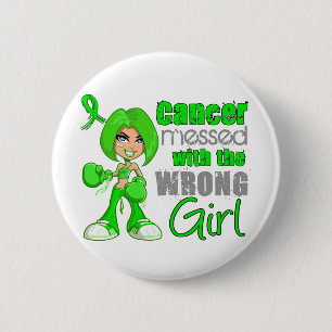 Non-Hodgkin's Lymphoma Messed With Wrong Girl.png 2 Inch Round Button