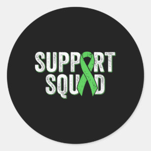 Non-hodgkins Lymphoma Support Squad - Lime Green A Classic Round Sticker