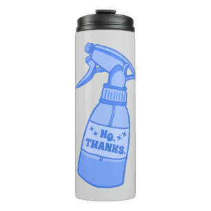 Non, merci. Humour Sassy Bouteille de Vaporisation