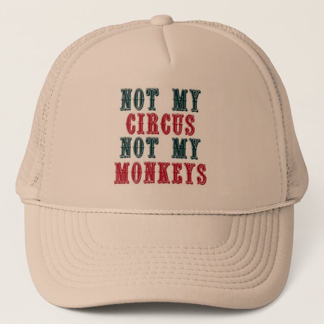 Non mon cirque, non ma casquette de baseball de (Devant)