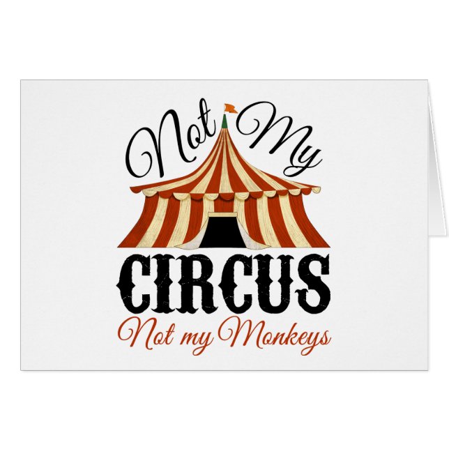 Non mon cirque - non mes singes (Devant horizontal)