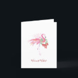 Non Photo Florida Beach Christmas Cards<br><div class="desc">This non-photo Florida beach Christmas card features a watercolor pink flamingo with wreath and bow in shades of tropical pinkmas colours on a crisp white background. The words "warmest wishes" are set in a modern brush script typography. The inside is blank for your custom greeting. Personalize the words to read...</div>