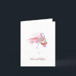 Non Photo Florida Beach Christmas Cards<br><div class="desc">This non-photo Florida beach Christmas card features a watercolor pink flamingo with wreath and bow in shades of tropical pinkmas colours on a crisp white background. The words "warmest wishes" are set in a modern brush script typography. The inside is blank for your custom greeting. Personalize the words to read...</div>