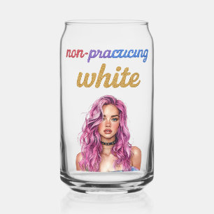 Non-practicing white can glass