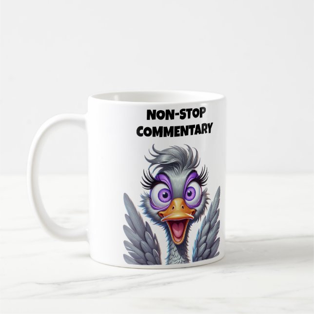 Non-Stop Commentary Mom Coffee Mug (Left)