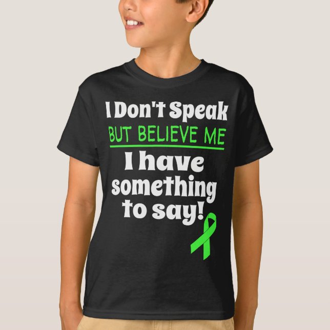 Non-Verbal Awareness Cerebral Palsy Brain Damage A T-Shirt (Front)